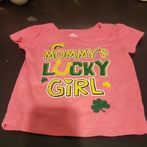 Pink 2T St. Patrick's Day Graphic Kids T-Shirt